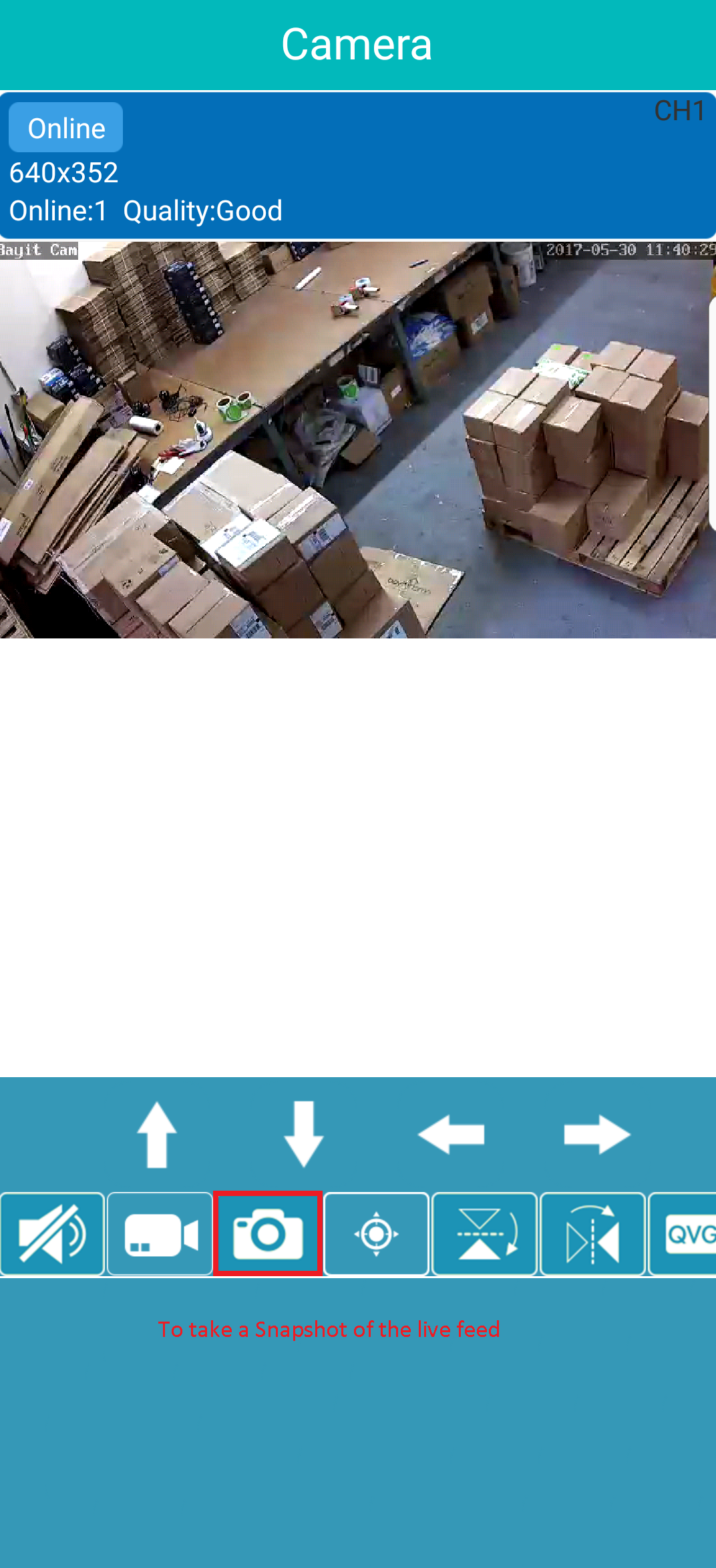 Snapshot button Bayit